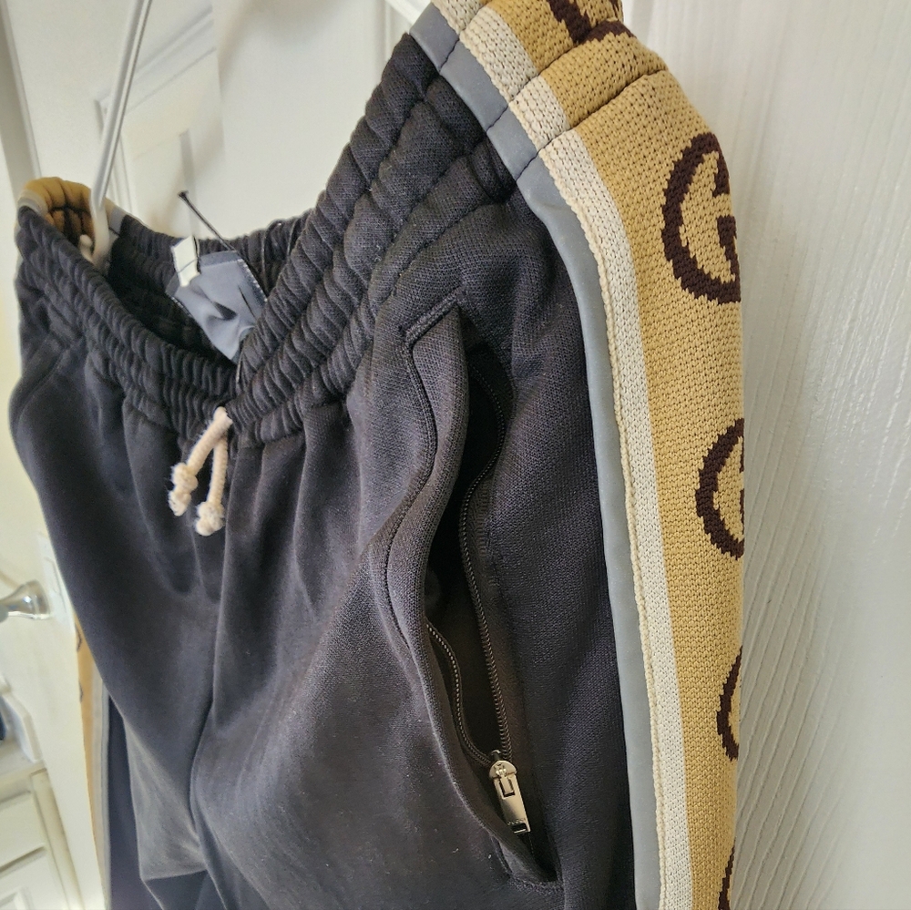 Gucci Black Technical Jersey Trackpants - Picture 8 of 9